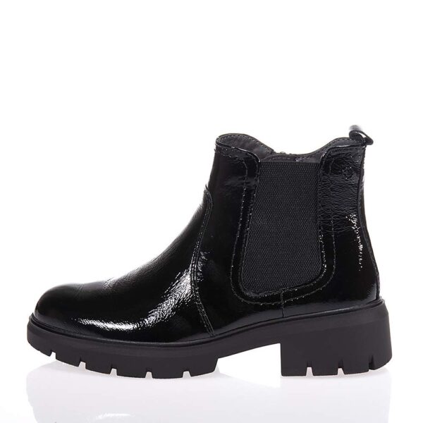 TAMARIS COMFORT ΓΥΝΑΙΚΕΙΑ ΔΕΡΜΑΤΙΝΑ ΜΠΟΤΑΚΙΑ ΜΑΥΡΑ