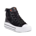 REFRESH ΓΥΝΑΙΚΕΙΑ ΜΑΥΡΑ SNEAKERS ΜΠΟΤΑΚΙΑ