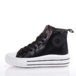 REFRESH ΓΥΝΑΙΚΕΙΑ ΜΑΥΡΑ SNEAKERS ΜΠΟΤΑΚΙΑ