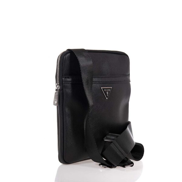 GUESS SAFFIANO ΑΝΔΡΙΚΗ ΤΣΑΝΤΑ ΜΑΥΡΗ