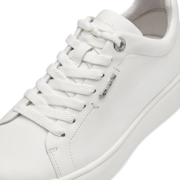 TAMARIS ΓΥΝΑΙΚΕΙΑ ΛΕΥΚΑ SNEAKERS ΔΕΡΜΑΤΙΝΑ
