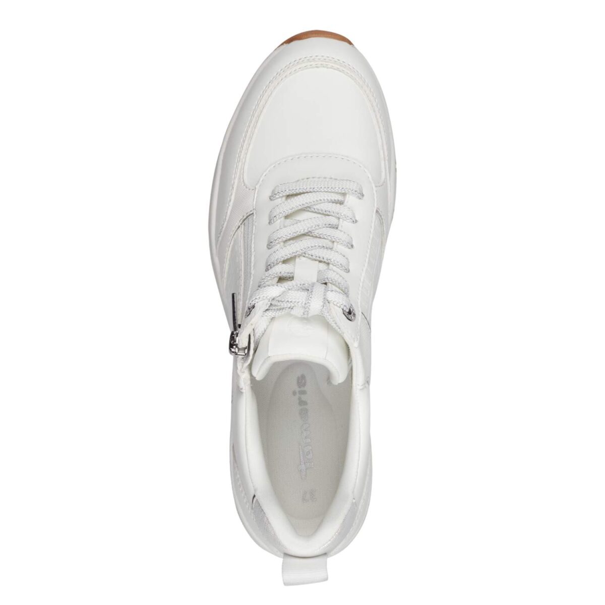 TAMARIS VEGAN ΓΥΝΑΙΚΕΙΑ ΛΕΥΚΑ SNEAKERS