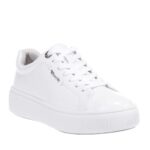 TAMARIS ΓΥΝΑΙΚΕΙΑ ΛΕΥΚΑ SNEAKERS ΔΕΡΜΑΤΙΝΑ