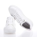 TAMARIS ΓΥΝΑΙΚΕΙΑ ΛΕΥΚΑ SNEAKERS ΔΕΡΜΑΤΙΝΑ