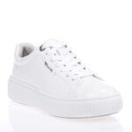 TAMARIS ΓΥΝΑΙΚΕΙΑ ΛΕΥΚΑ SNEAKERS ΔΕΡΜΑΤΙΝΑ