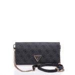 GUESS NOELLE ΓΥΝΑΙΚΕΙΑ CROSSBODY ΤΣΑΝΤΑ ΑΝΘΡΑΚΙ