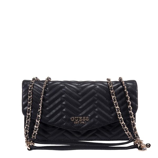 GUESS ANNING ΓΥΝΑΙΚΕΙΑ CROSSBODY ΤΣΑΝΤΑ ΜΑΥΡΗ