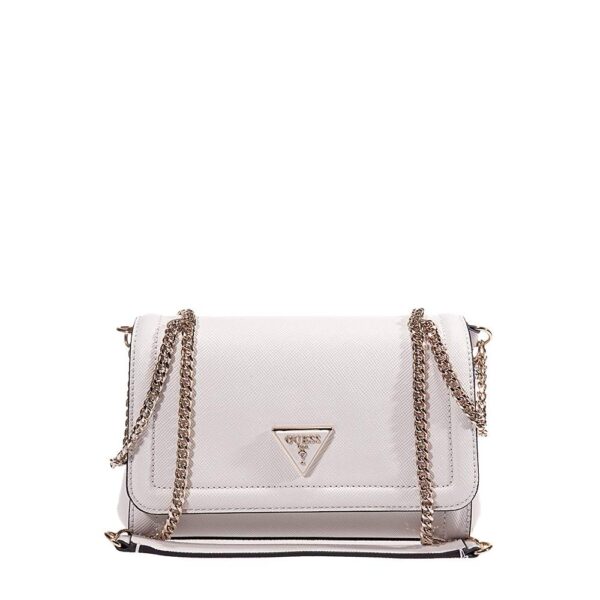 GUESS NOELLE ΓΥΝΑΙΚΕΙΑ CROSSBODY ΤΣΑΝΤΑ ΕΚΡΟΥ