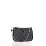 GUESS ORLINA DAILY POUCH ΓΥΝΑΙΚΕΙΟ ΑΝΘΡΑΚΙ ΤΣΑΝΤΑΚΙ