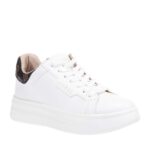 GUESS WINNIE ΓΥΝΑΙΚΕΙΑ ΛΕΥΚΑ ΔΕΡΜΑΤΙΝΑ SNEAKERS