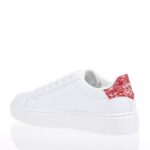 LEVIS EVELYN SNEAKERS ΛΕΥΚΟ-ΚΟΚΚΙΝΟ