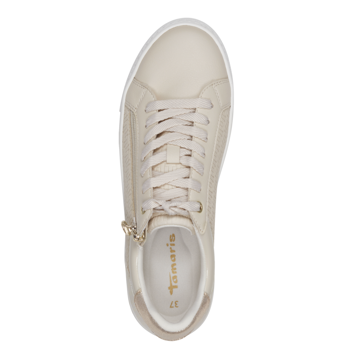 TAMARIS VEGAN ΓΥΝΑΙΚΕΙΑ SNEAKERS IVORY