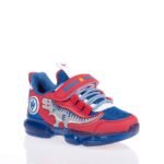 BULL BOYS ΠΑΙΔΙΚΑ SNEAKERS ΜΕ ΦΩΤΑΚΙΑ ΚΟΚΚΙΝΑ