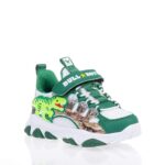 BULL BOYS ΠΑΙΔΙΚΑ SNEAKERS ΜΕ ΦΩΤΑΚΙΑ ΠΡΑΣΙΝΑ