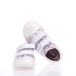 GEOX B GISLI ΠΑΙΔΙΚΑ SNEAKERS ΜΕ VELCRO ΛΕΥΚΑ
