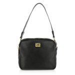 GUY LAROCHE ΔΕΡΜΑΤΙΝΗ ΓΥΝΑΙΚΕΙΑ ΤΣΑΝΤΑ CROSSBODY ΜΑΥΡΗ