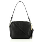 GUY LAROCHE ΔΕΡΜΑΤΙΝΗ ΓΥΝΑΙΚΕΙΑ ΤΣΑΝΤΑ CROSSBODY ΜΑΥΡΗ