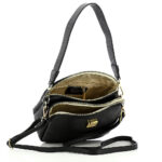 GUY LAROCHE ΔΕΡΜΑΤΙΝΗ ΓΥΝΑΙΚΕΙΑ ΤΣΑΝΤΑ CROSSBODY ΜΑΥΡΗ