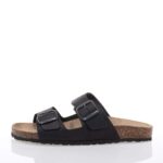 NATURBIO BY RELAXSHOE ΑΝΔΡΙΚΑ ΜΑΥΡΑ SLIDES