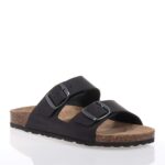NATURBIO BY RELAXSHOE ΑΝΔΡΙΚΑ ΜΑΥΡΑ SLIDES