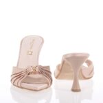 BEATRIS ΓΥΝΑΙΚΕΙΑ NUDE MULES ΣΑΤΕΝ