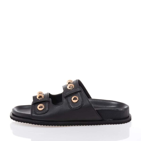 GIOSEPPO WRENTHAM ΓΥΝΑΙΚΕΙΑ ΔΕΡΜΑΤΙΝΑ MULES ΜΑΥΡΑ