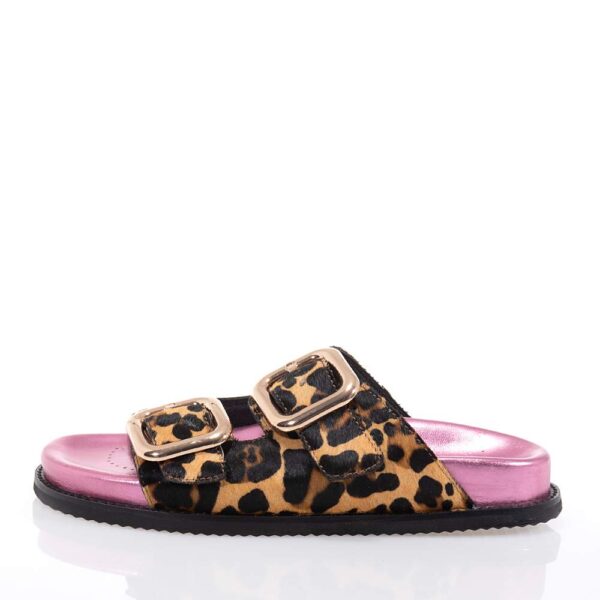 GIOSEPPO MIFFLIN ΓΥΝΑΙΚΕΙΑ ΔΕΡΜΑΤΙΝΑ MULES LEOPARD