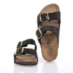 NATURBIO BY RELAXSHOE ΓΥΝΑΙΚΕΙΑ ΜΑΥΡΑ SLIDES