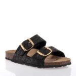NATURBIO BY RELAXSHOE ΓΥΝΑΙΚΕΙΑ ΜΑΥΡΑ SLIDES