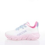 GEOX J FLEXPER ΠΑΙΔΙΚΑ SNEAKERS ΛΕΥΚΑ-ΡΟΖ