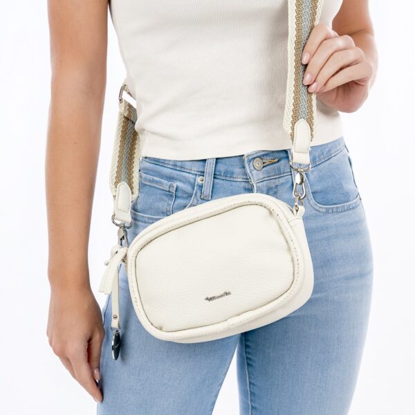 TAMARIS FELICITAS ΓΥΝΑΙΚΕΙΑ ΤΣΑΝΤΑ CROSSBODY ΕΚΡΟΥ