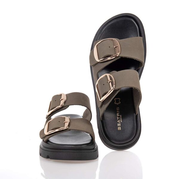 BEATRIS ΓΥΝΑΙΚΕΙΑ MULES FLATFORMS ΜΑΥΡΑ