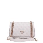GUESS NOELLE ΓΥΝΑΙΚΕΙΑ CROSSBODY ΤΣΑΝΤΑ ΕΚΡΟΥ
