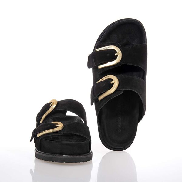 KOMIS AND KOMIS ΓΥΝΑΙΚΕΙΑ ΔΕΡΜΑΤΙΝΑ FLATFORMS ΜΑΥΡΑ