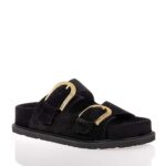 KOMIS AND KOMIS ΓΥΝΑΙΚΕΙΑ ΔΕΡΜΑΤΙΝΑ FLATFORMS ΜΑΥΡΑ