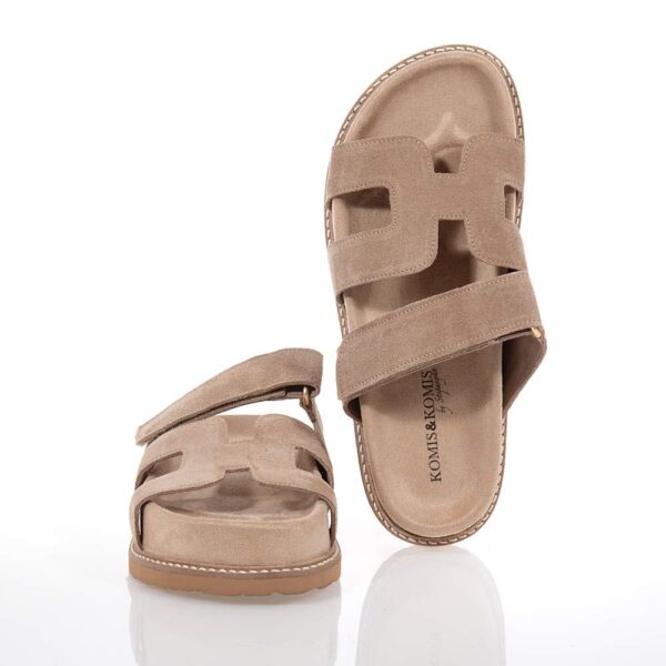 KOMIS AND KOMIS ΓΥΝΑΙΚΕΙΑ ΔΕΡΜΑΤΙΝΑ FLATFORMS TABACO