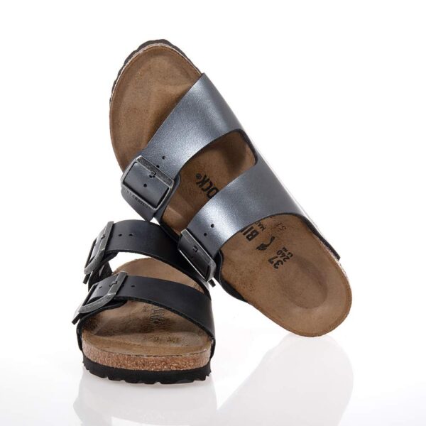 BIRKENSTOCK ARIZONA BS ΓΥΝΑΙΚΕΙΑ SLIDES METALLIC BLACK