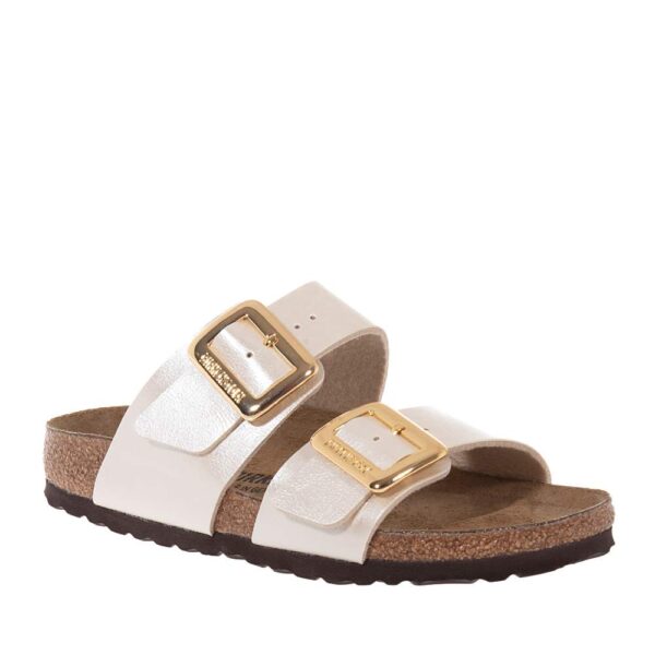 BIRKENSTOCK SYDNEY CUSHION BUCKLE ΓΥΝΑΙΚΕΙΑ SLIDES ΛΕΥΚΑ