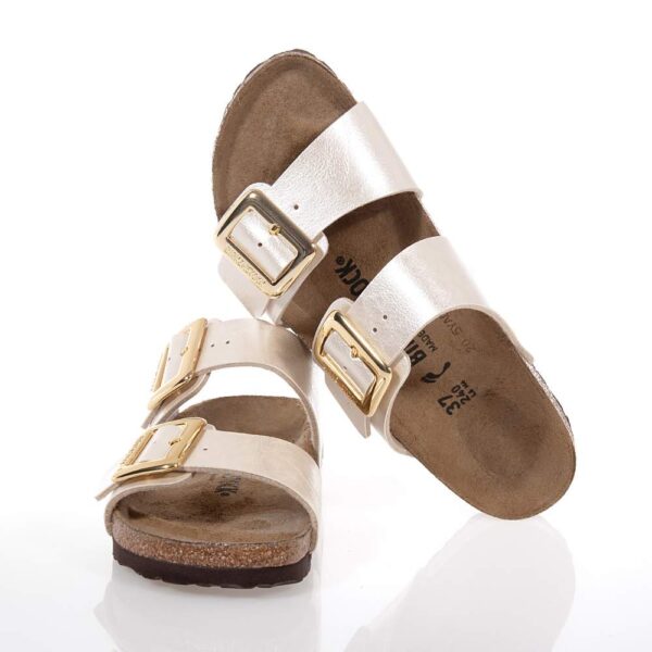 BIRKENSTOCK SYDNEY CUSHION BUCKLE ΓΥΝΑΙΚΕΙΑ SLIDES ΛΕΥΚΑ