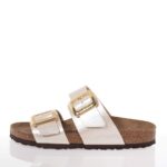 BIRKENSTOCK SYDNEY CUSHION BUCKLE ΓΥΝΑΙΚΕΙΑ SLIDES ΛΕΥΚΑ