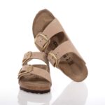 BIRKENSTOCK ARIZONA BIG BUCKLE ΓΥΝΑΙΚΕΙΑ SLIDES ΜΠΕΖ