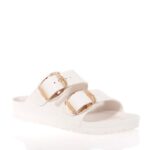 BIRKENSTOCK ARIZONA BIG BUCKLE EVA ΓΥΝΑΙΚΕΙΑ ΕΚΡΟΥ SLIDES