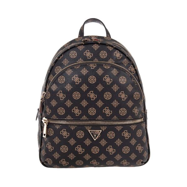 GUESS MANHATTAN II ΓΥΝΑΙΚΕΙΟ LARGE BACKPACK ΚΑΦΕ
