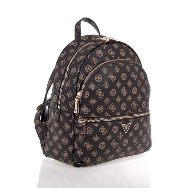 GUESS MANHATTAN II ΓΥΝΑΙΚΕΙΟ LARGE BACKPACK ΚΑΦΕ