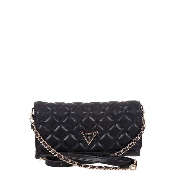 GUESS GIULLY II ΓΥΝΑΙΚΕΙΑ ΤΣΑΝΤΑ CROSSBODY ΜΑΥΡΗ