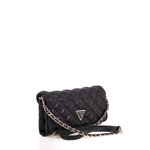 GUESS GIULLY II ΓΥΝΑΙΚΕΙΑ ΤΣΑΝΤΑ CROSSBODY ΜΑΥΡΗ