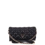 GUESS GIULLY II ΓΥΝΑΙΚΕΙΑ ΤΣΑΝΤΑ CROSSBODY ΜΑΥΡΗ
