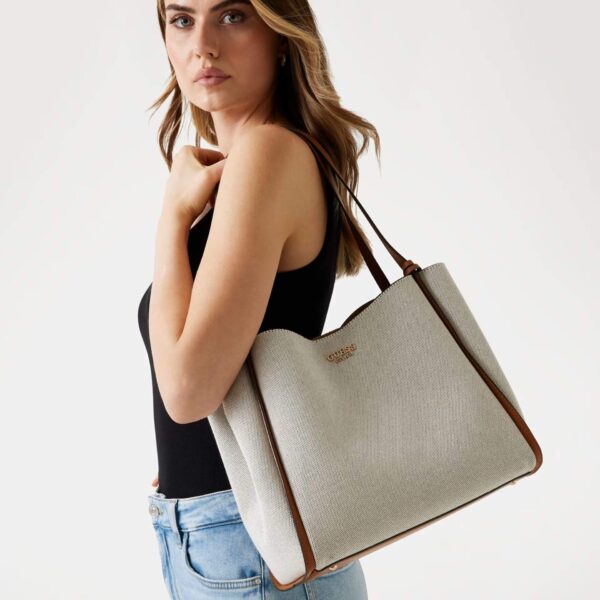 GUESS NICOLETTE ΓΥΝΑΙΚΕΙΑ ΤΣΑΝΤΑ ΩΜΟΥ ΕΚΡΟΥ