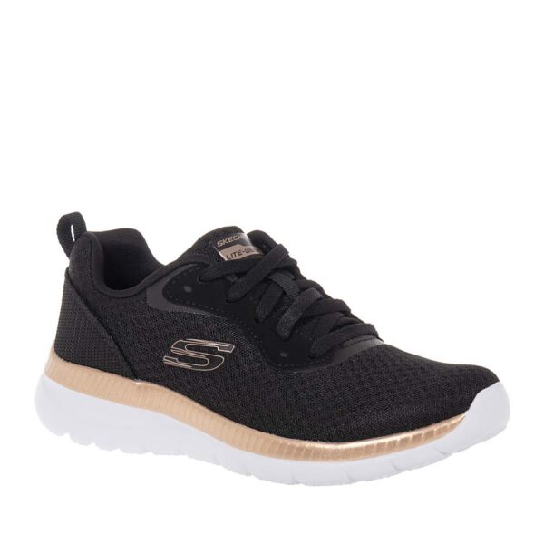 SKECHERS MESH LACE-UP - BOUNTIFUL ΓΥΝΑΙΚΕΙΑ ΑΘΛΗΤΙΚΑ ΜΑΥΡΑ