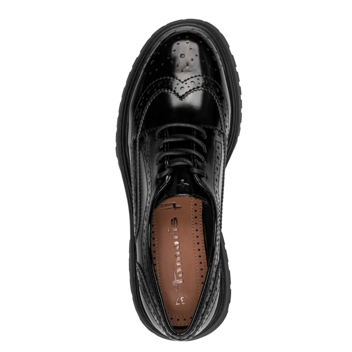 TAMARIS ΓΥΝΑΙΚΕΙΑ OXFORD ΔΕΤΑ ΜΑΥΡΑ